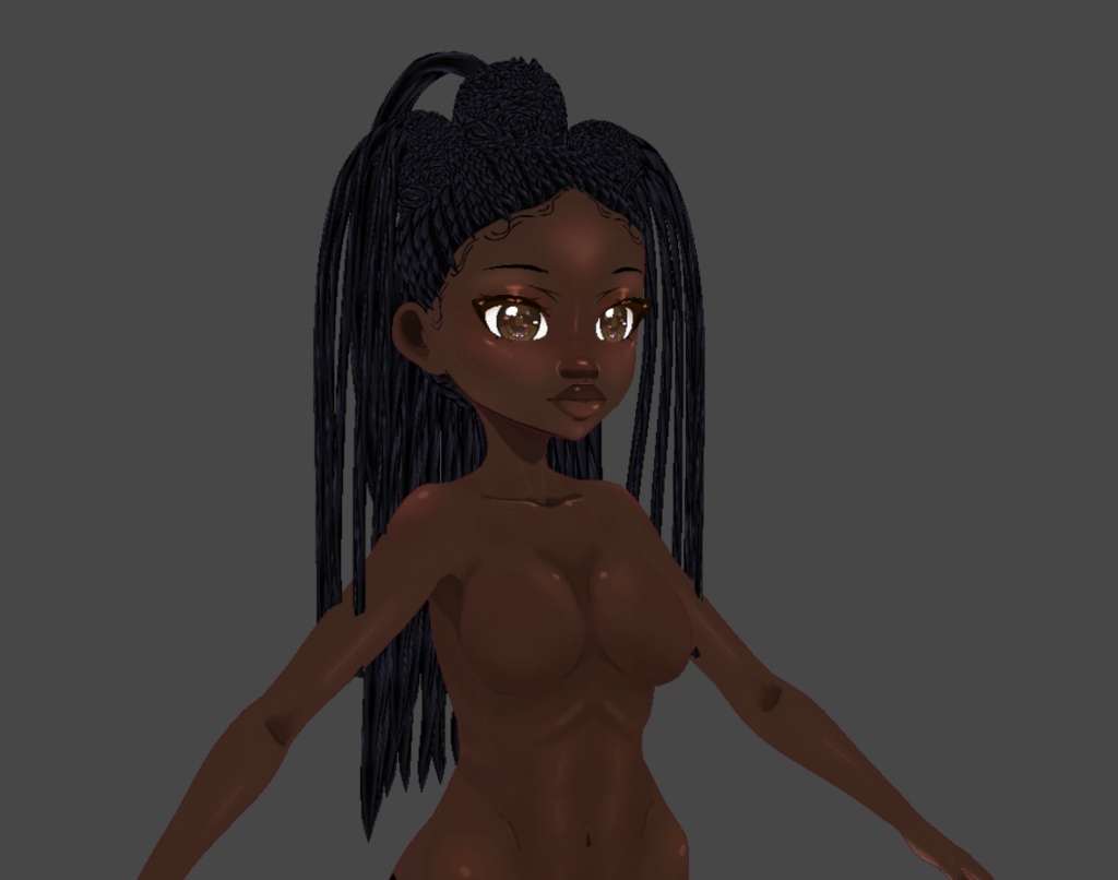 Braided crown (.vroid file hair preset)