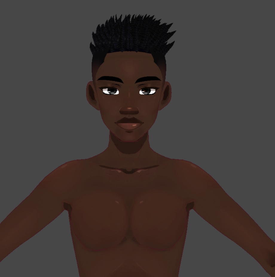 Fade no lines (.vroid file hair preset)