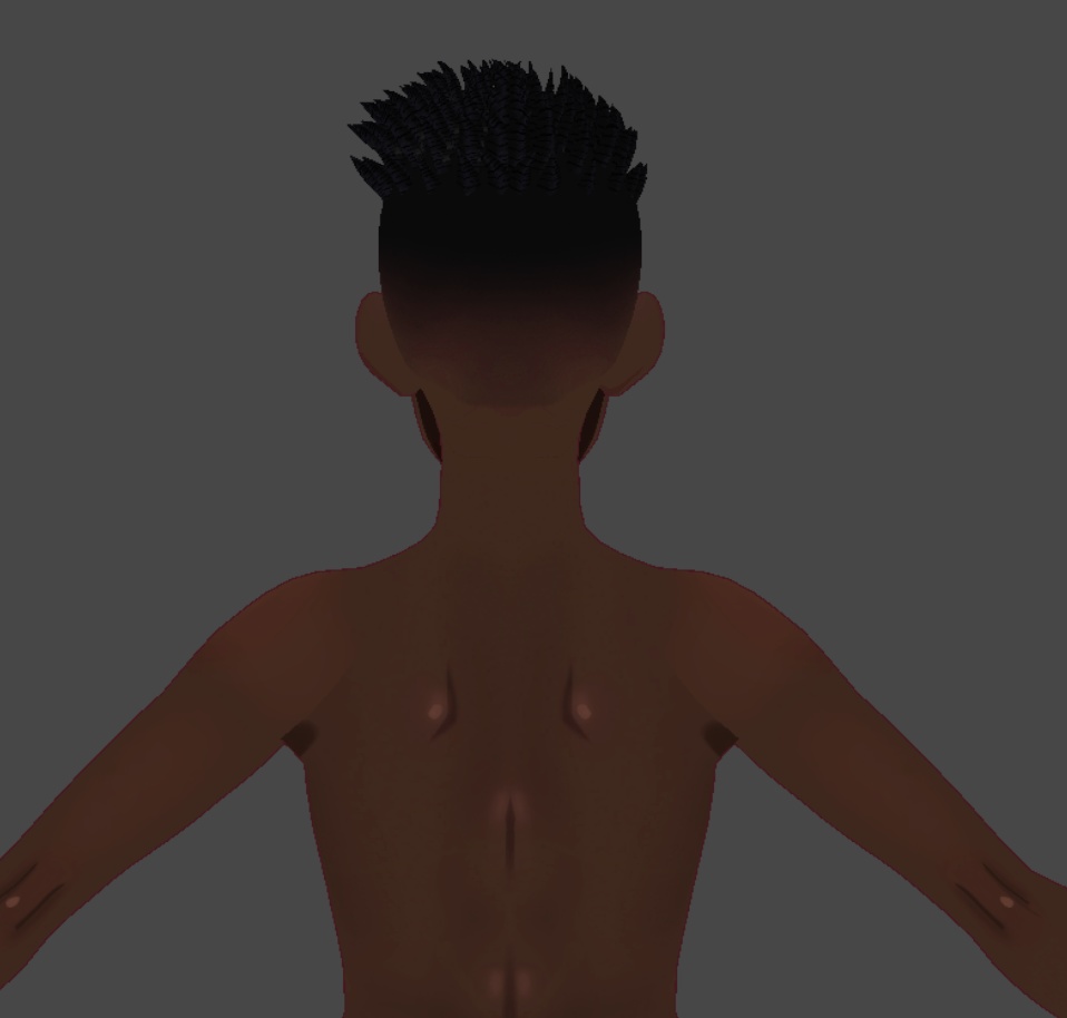 Fade no lines (.vroid file hair preset)