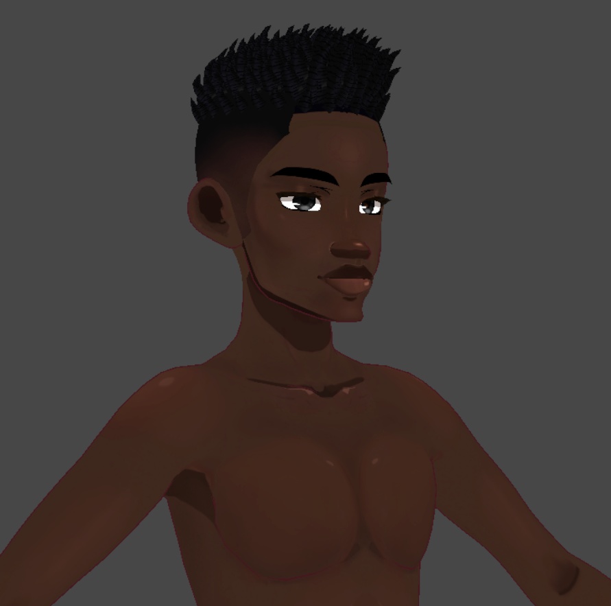 Fade no lines (.vroid file hair preset)