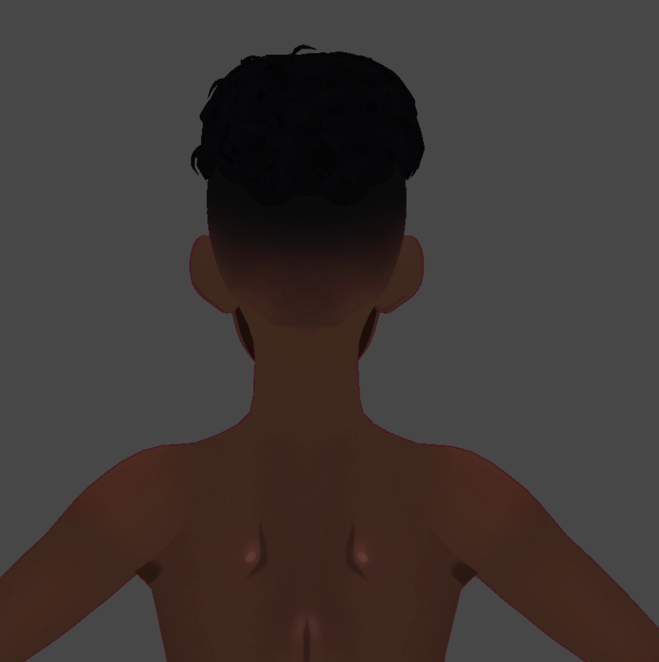 fade fro 2 lines (.vroid file hair preset)