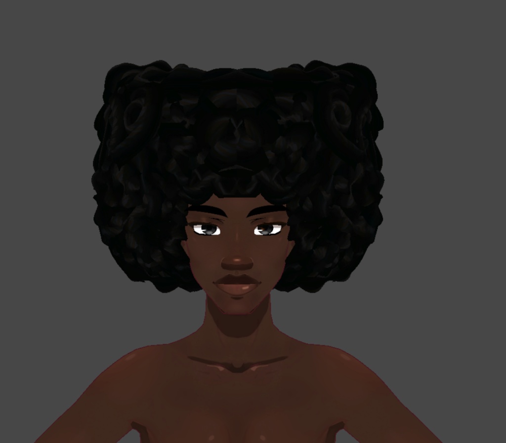 Cat Afro (.vroid file hair preset)