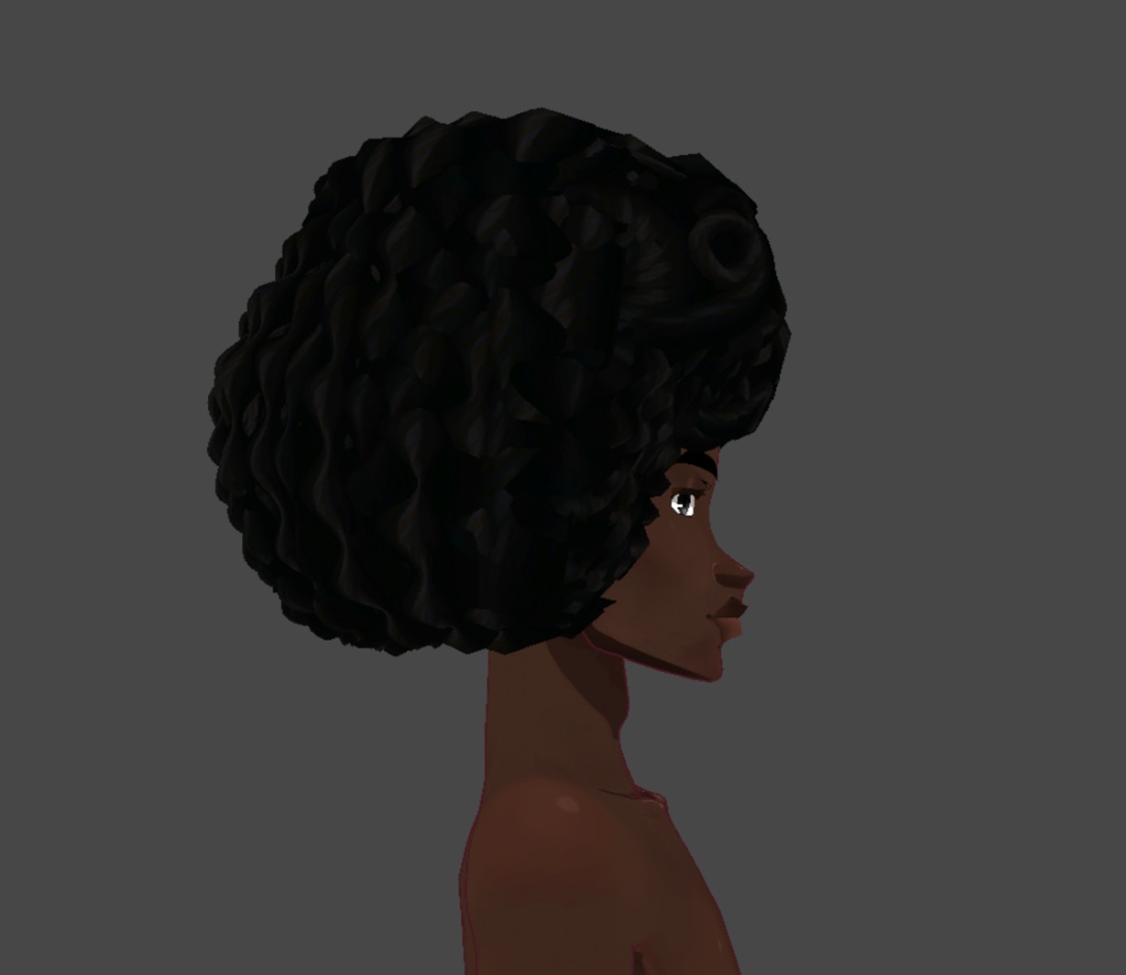 Cat Afro (.vroid file hair preset)