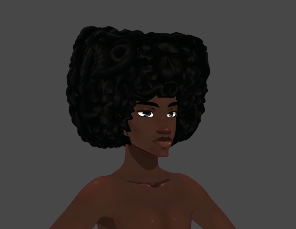 Cat Afro (.vroid file hair preset)