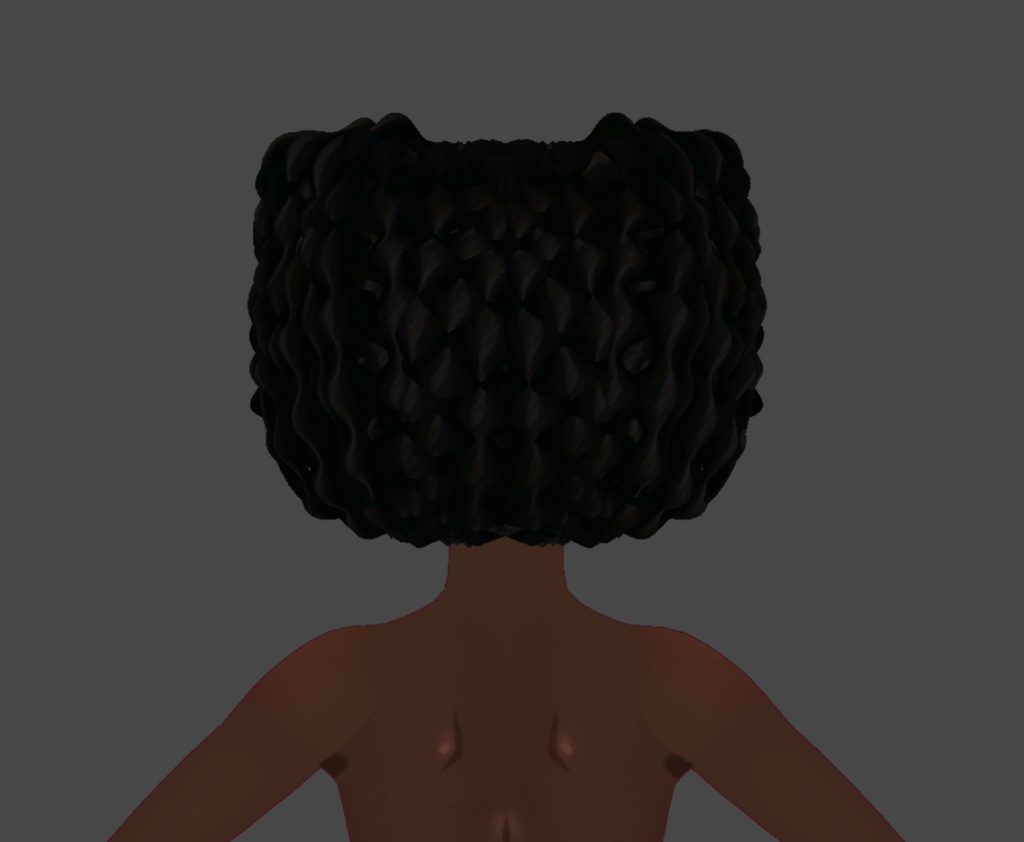 Cat Afro (.vroid file hair preset)