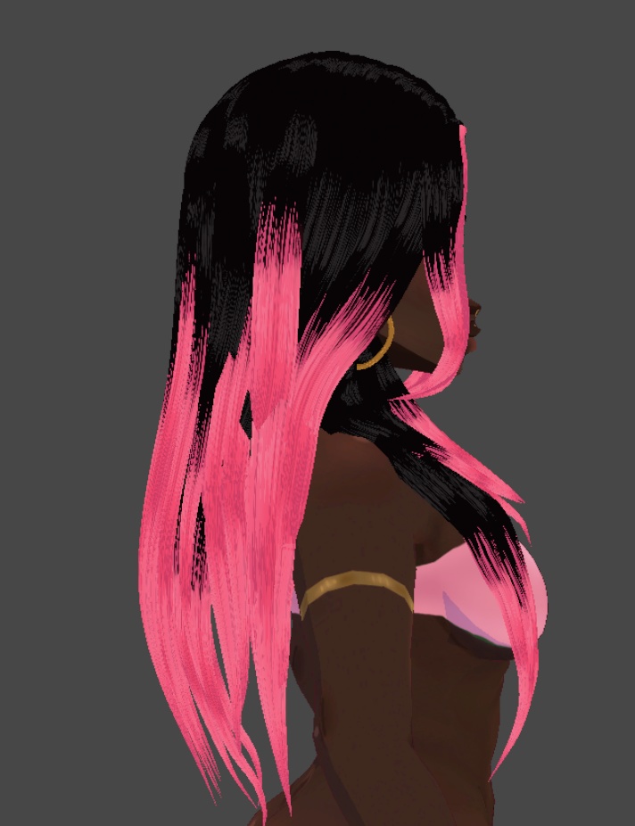 wavy pink tips (.vroid file)