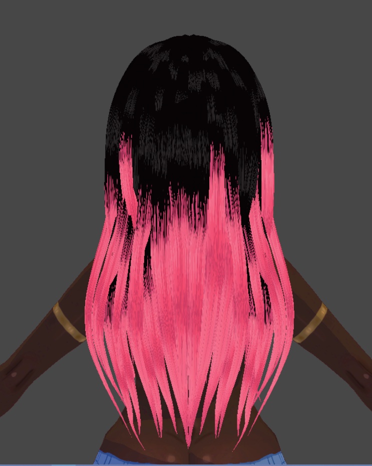 wavy pink tips (.vroid file)