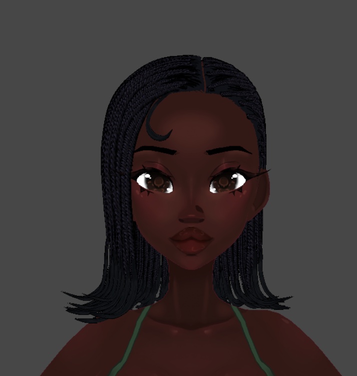 Dolly braids hair (.Vroid Custom Item)