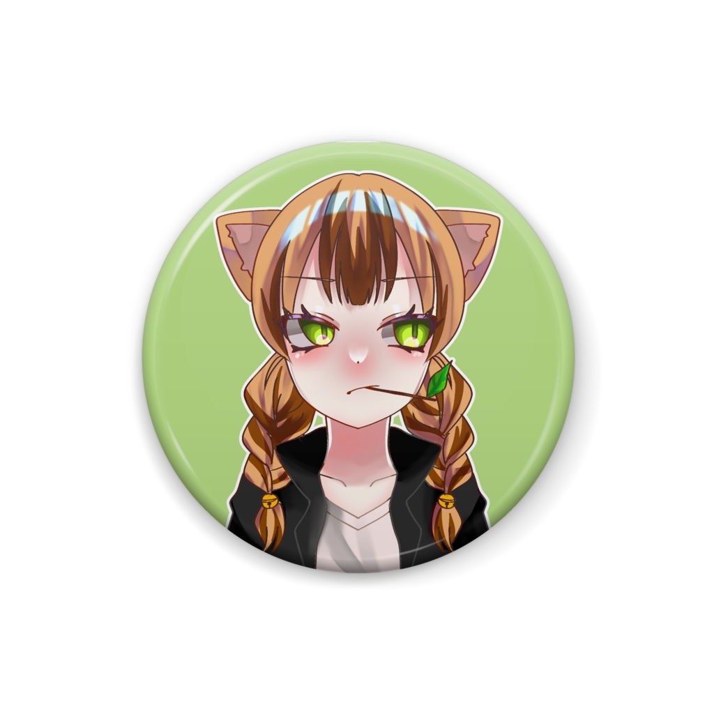 にゃんバッジ茶トラ