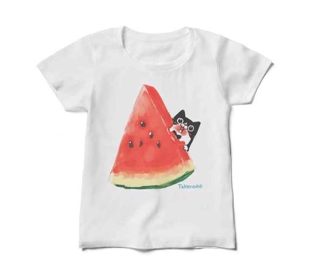 ハチワレスイカTシャツレディース（自宅発送版）