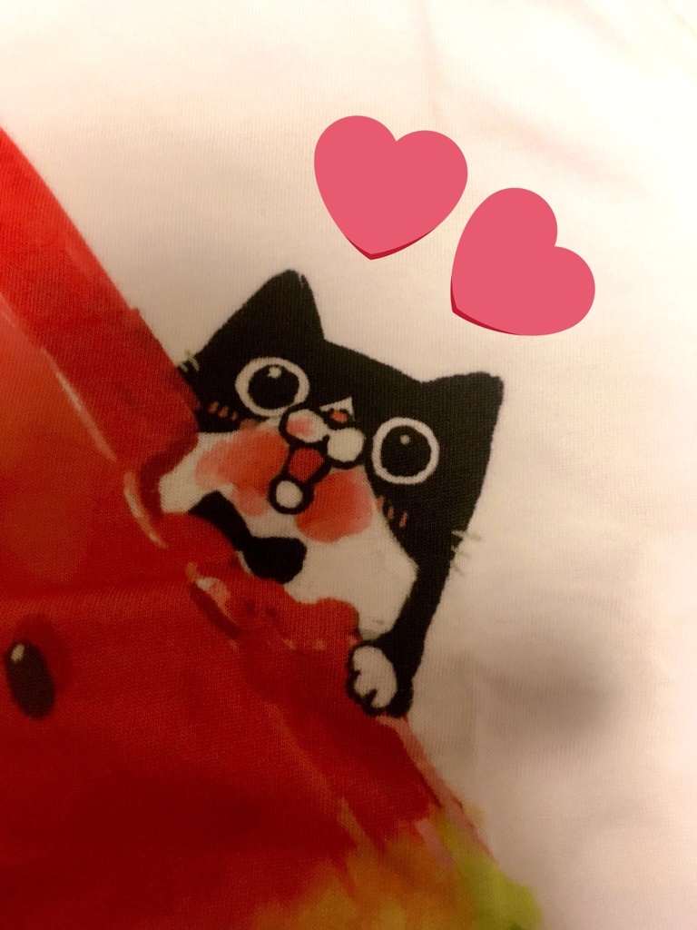 ハチワレスイカTシャツレディース(自宅発送版)