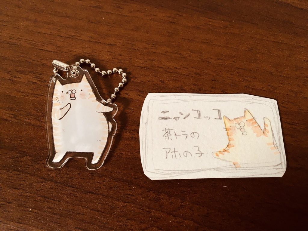にゃんこっこアクリルキーホルダー