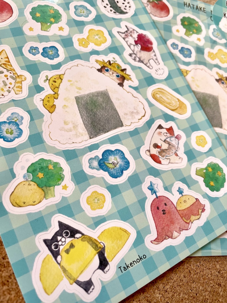 お弁当シール（畑の神様たち）