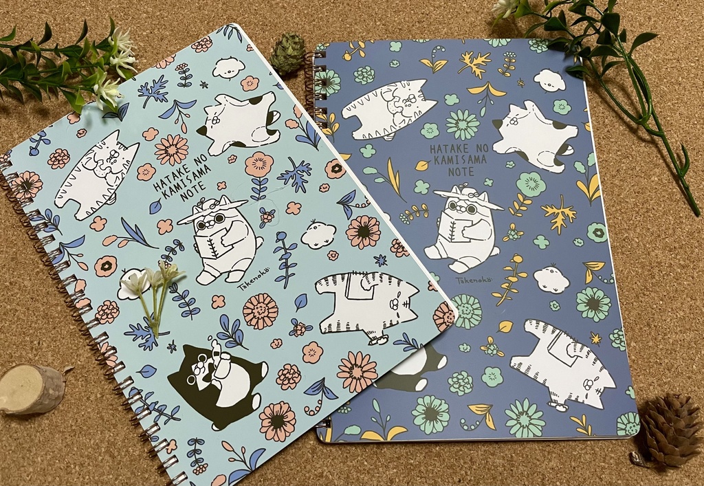 ノートと手帳シールセット(ノート2色)