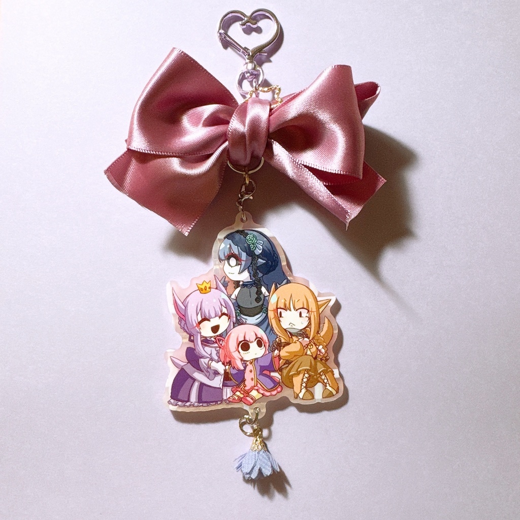リボンチャームアクリルキーホルダー(GoB擬)