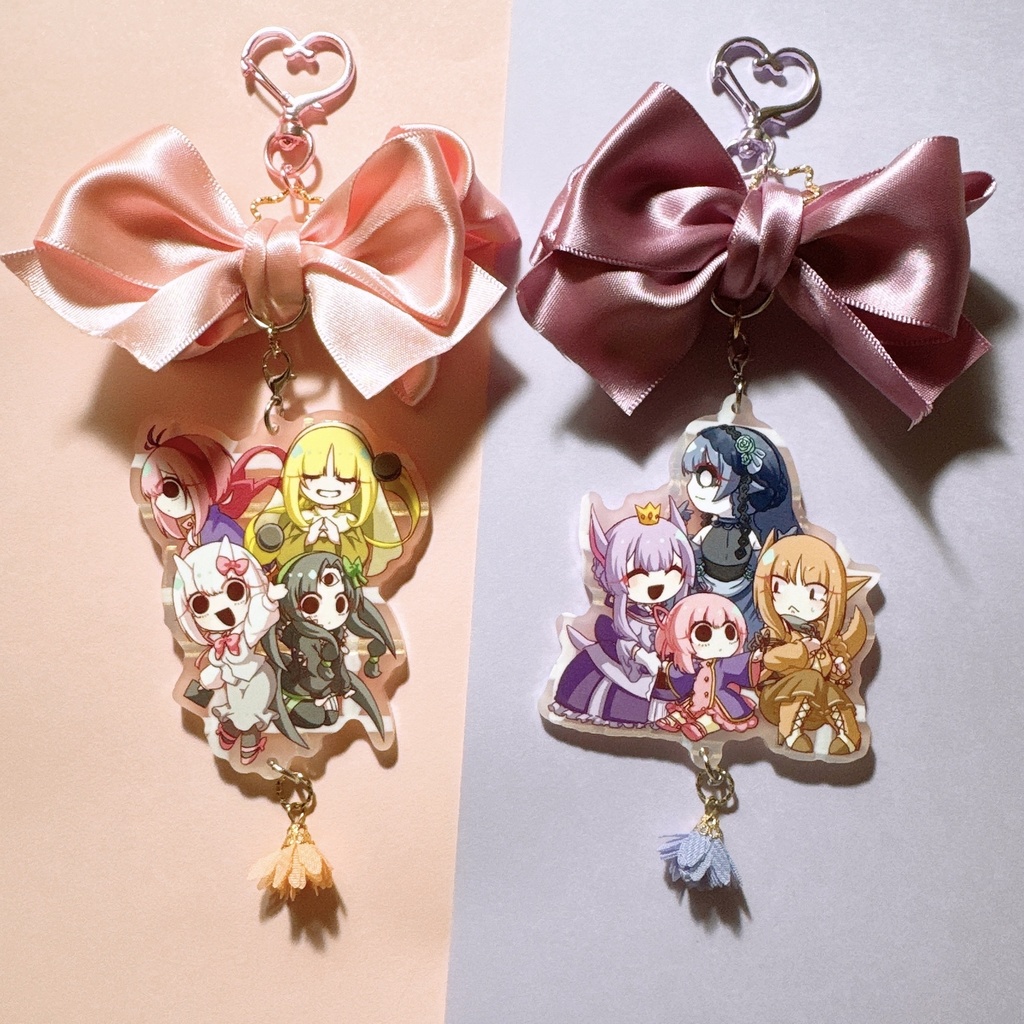 リボンチャームアクリルキーホルダー(GoB擬)