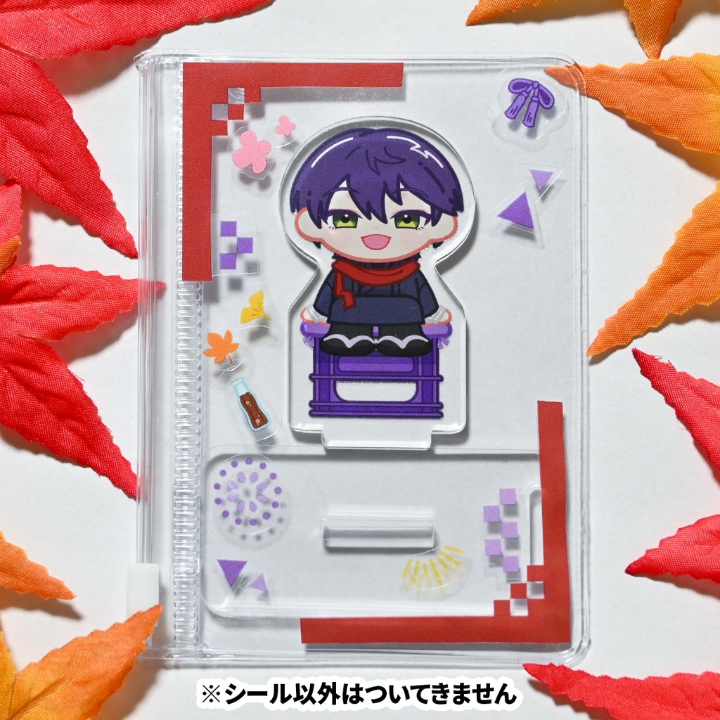 【非公式】ハーフカット 秋祭りシール(剣持・伏見)*透明PET仕様