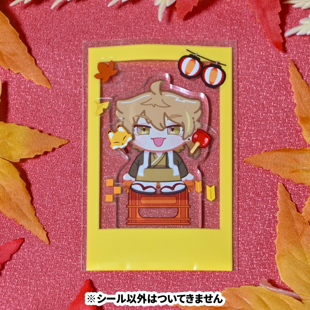 【非公式】ハーフカット 秋祭りシール(剣持・伏見)*透明PET仕様