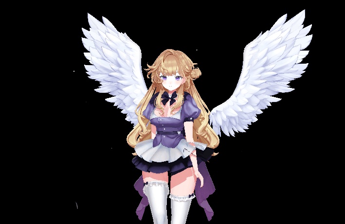 【3Dmodel】 Fluffy Wings 【WARUDO Prop, Asset】
