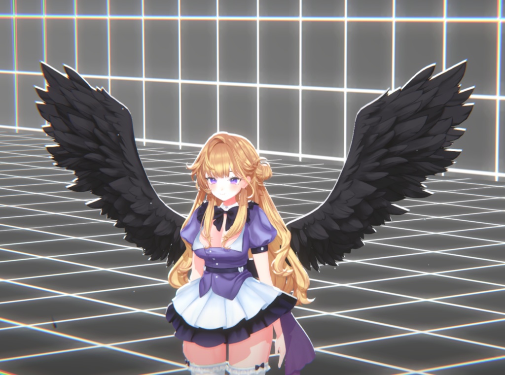 【3Dmodel】 Fluffy Wings 【WARUDO Prop, Asset】