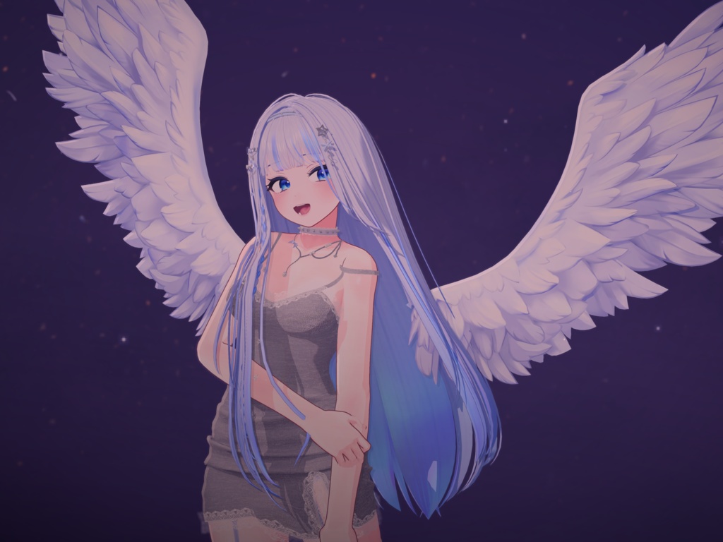 【3Dmodel】 Fluffy Wings 【WARUDO Prop, Asset】