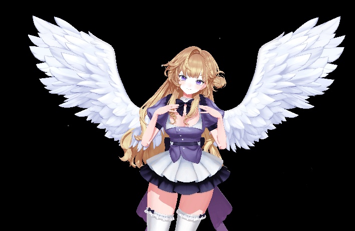 【3Dmodel】 Fluffy Wings 【WARUDO Prop, Asset】