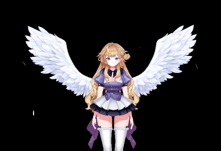 【3Dmodel】 Fluffy Wings 【WARUDO Prop, Asset】