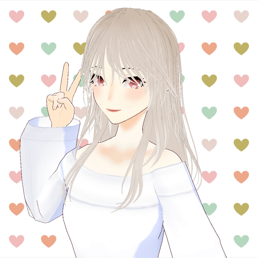 【Vroid】 乱雑な長い髪 Soft Amber Model Avatar & Messy Long Hair Preset