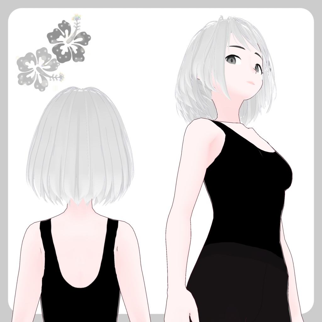 【Vroid】 Short Hair Preset ショートヘアのプリセット