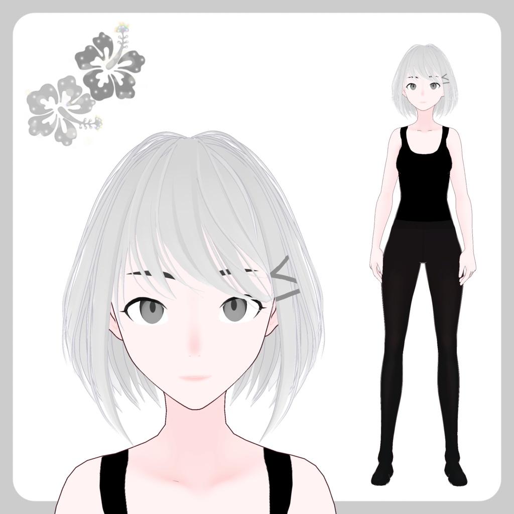 【Vroid】 Short Hair Preset ショートヘアのプリセット