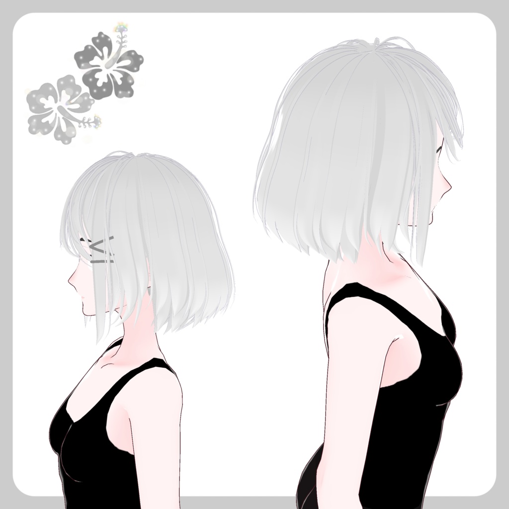 【Vroid】 Short Hair Preset ショートヘアのプリセット