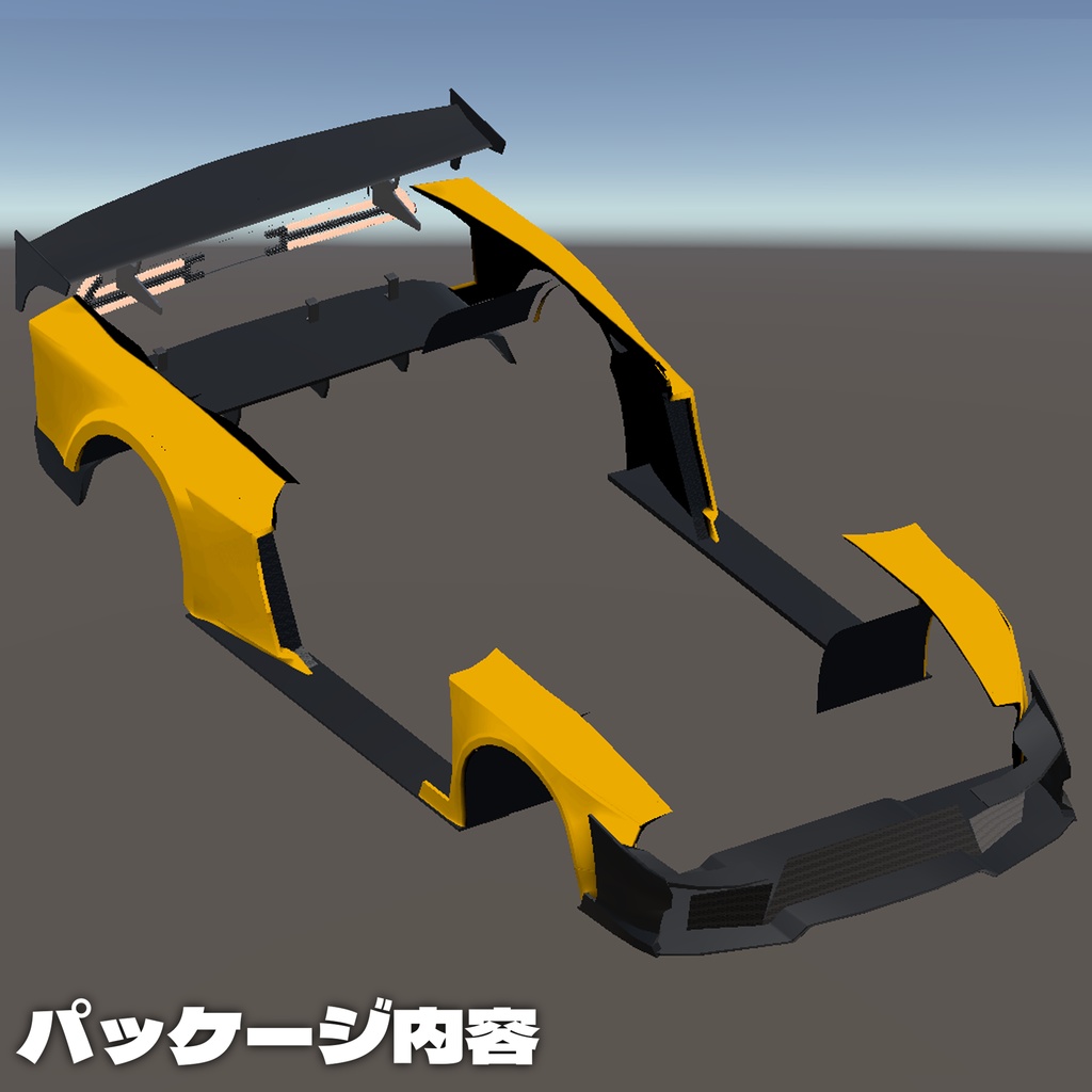 【3Dモデル / N2X対応】CURSORY DESIGNボディキット / Car Shop Blowテールライト