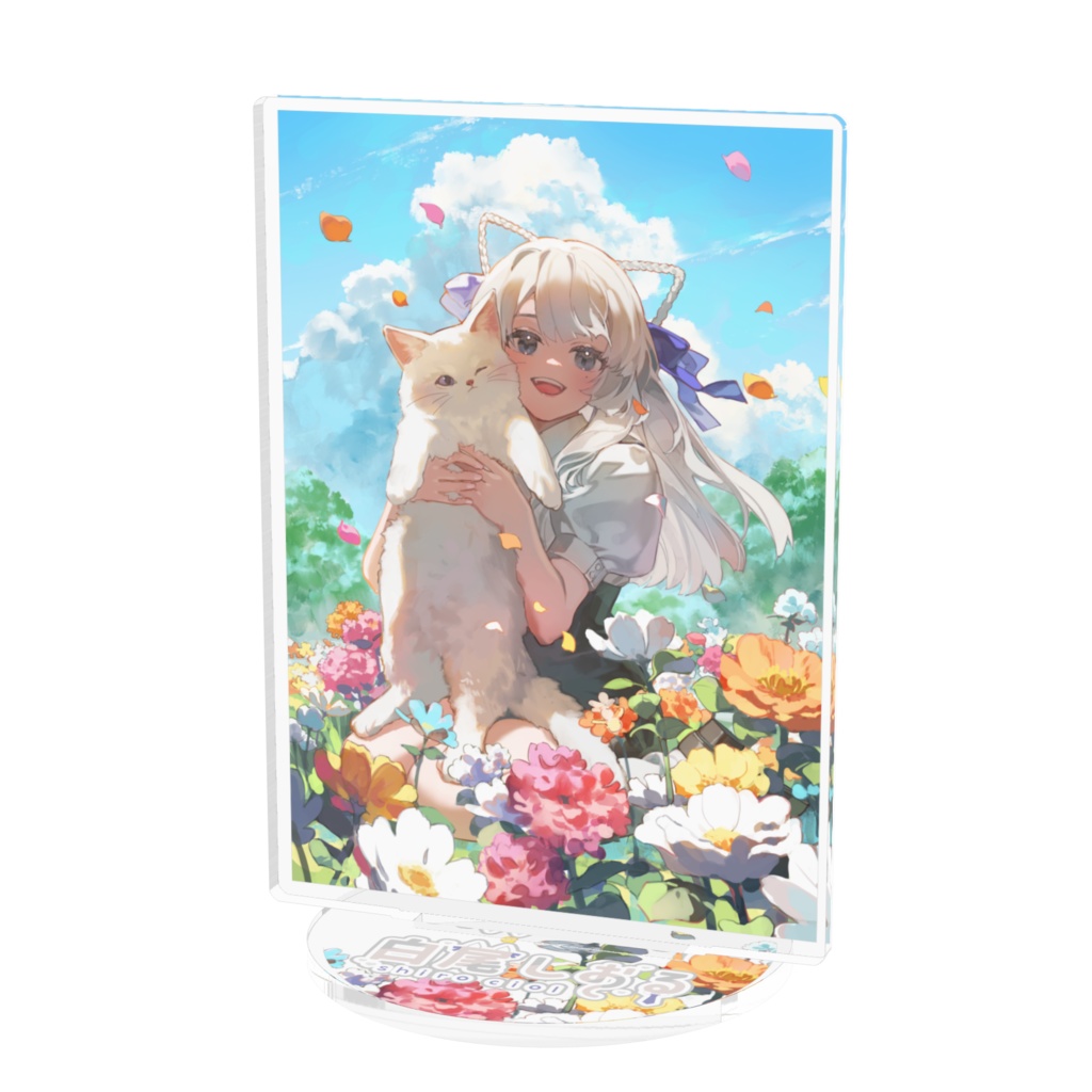 白尾しおる1周年四角いアクスタ