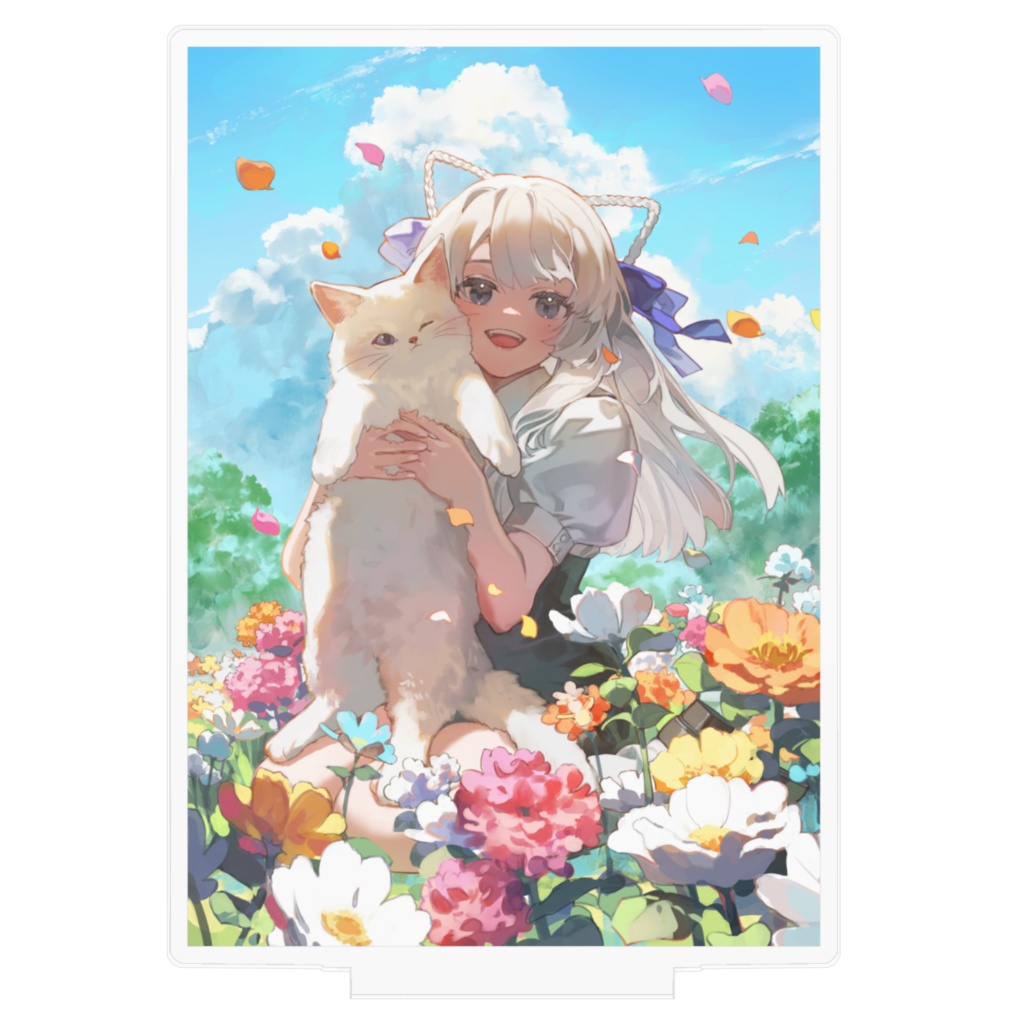 白尾しおる1周年四角いアクスタ