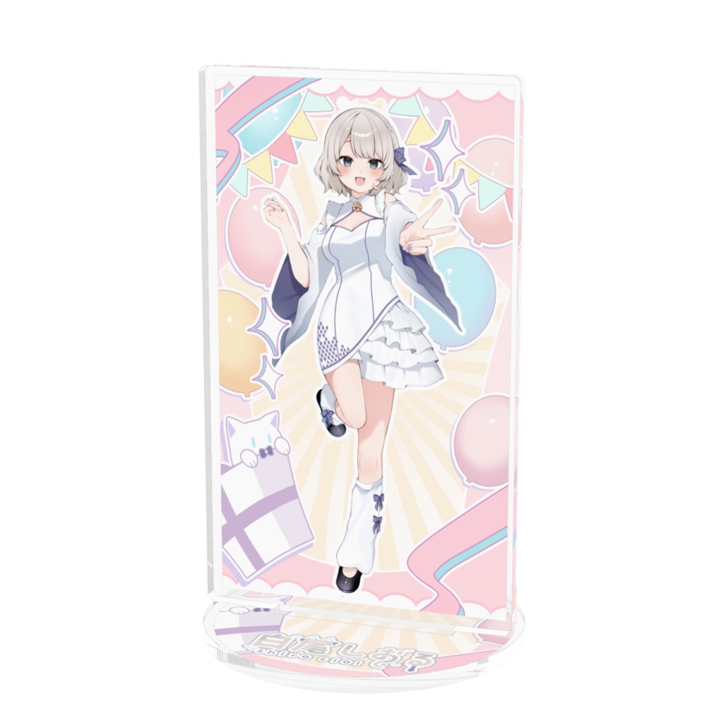 白尾しおる2周年記念四角いアクスタ