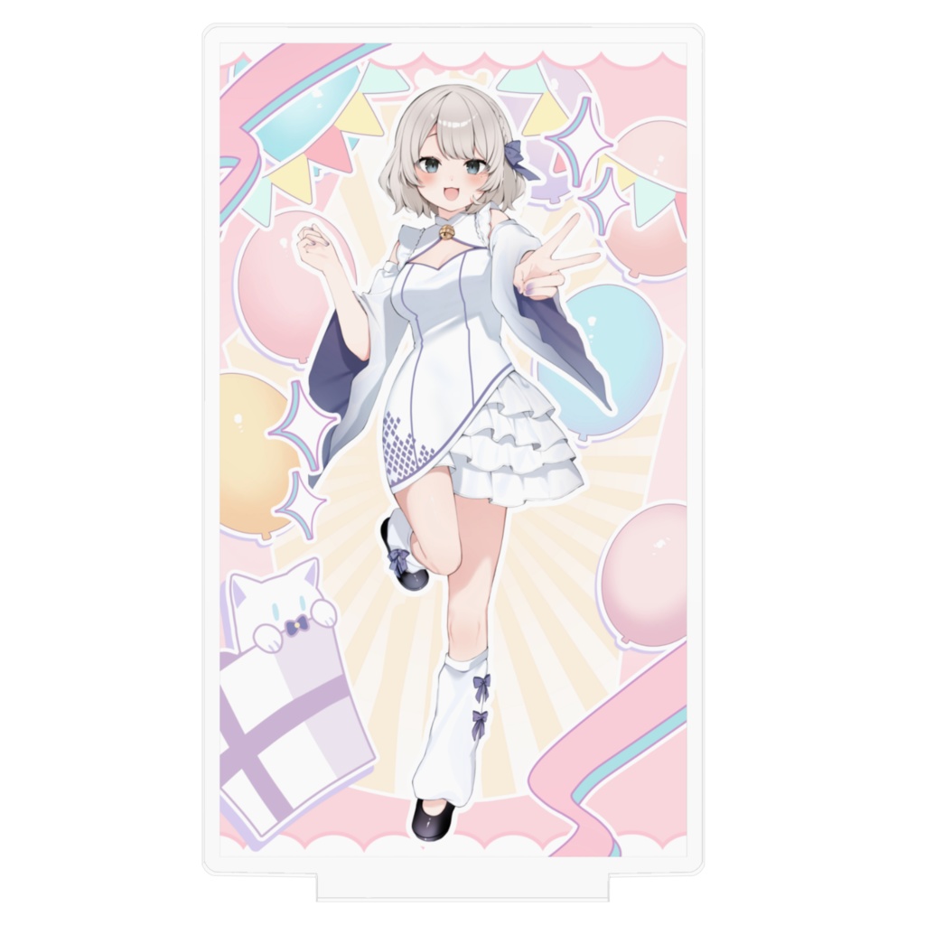 白尾しおる2周年記念四角いアクスタ
