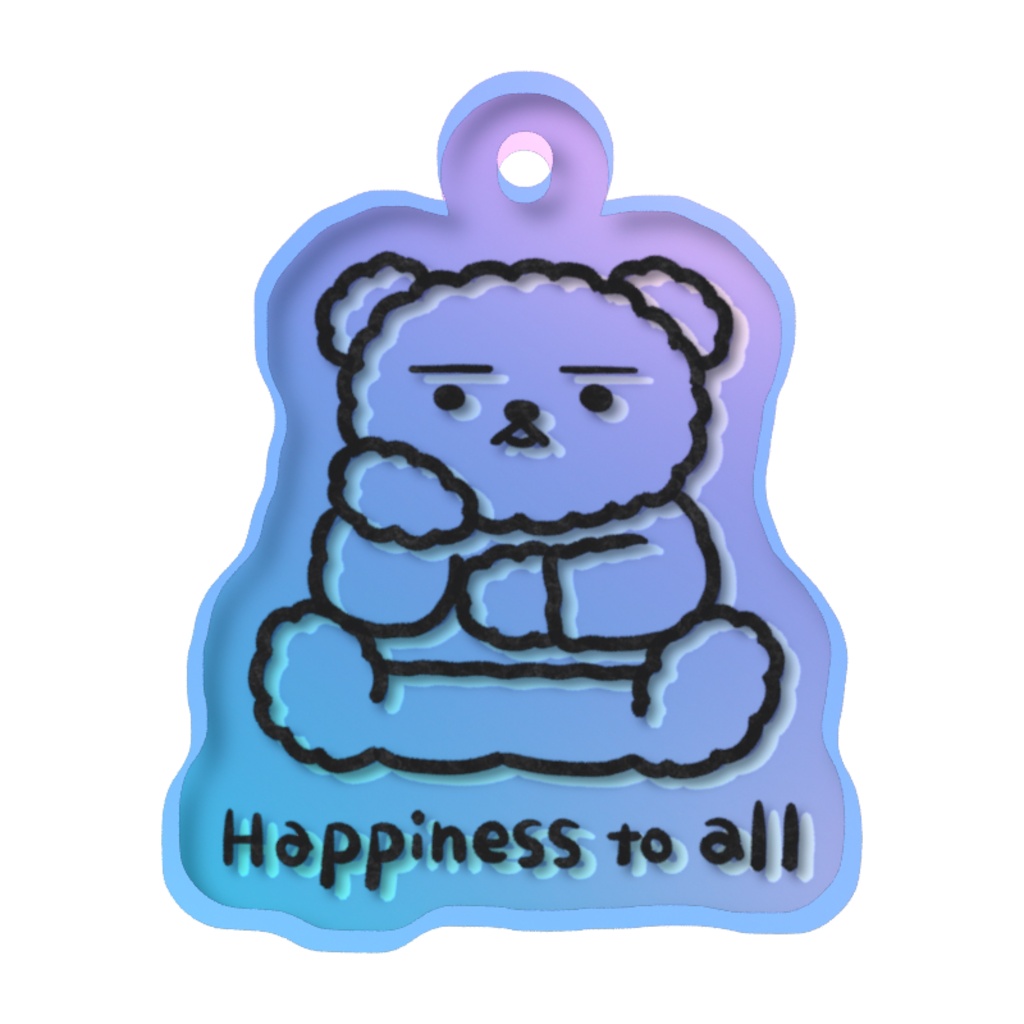 くまさきさん(Happiness to all)めじるしチャーム