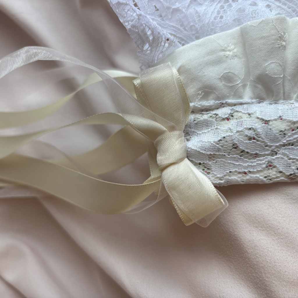 ヘッドドレス♡フラワーフリル アイボリー