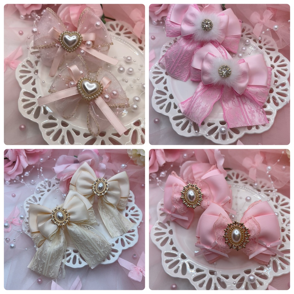 ♡フルオーダー受付ページ♡リボンアクセサリー 推し活グッズ コスプレ メイドさん アイドル 衣装 ぬい服 などなど
