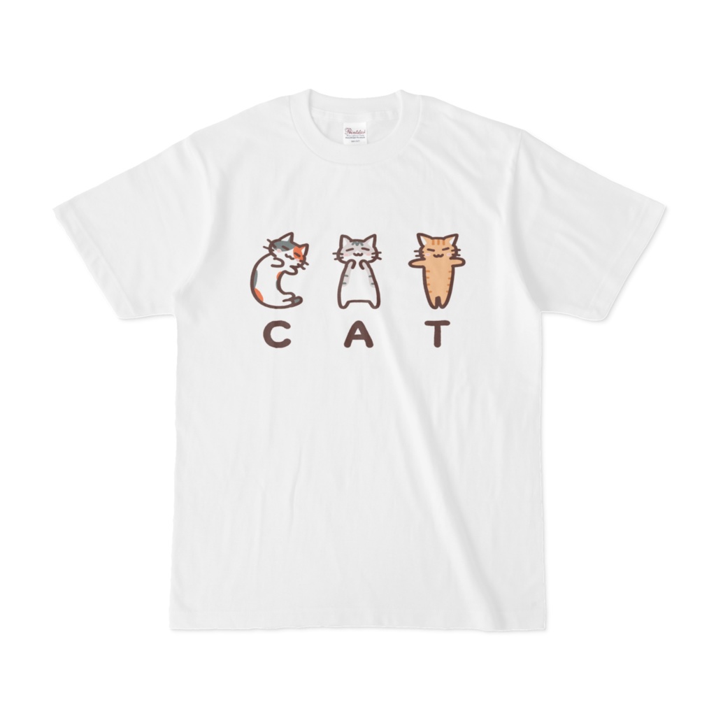 《猫文字》CAT　Tシャツ