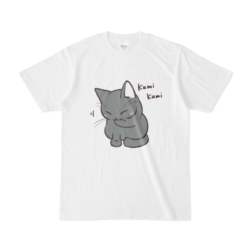 かみかみねこ(黒猫ver) Tシャツ