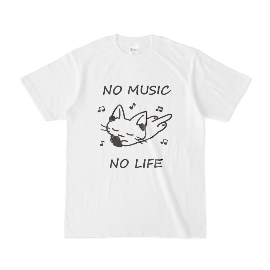 NO MUSIC NO LIFE ねこちゃん　Tシャツ