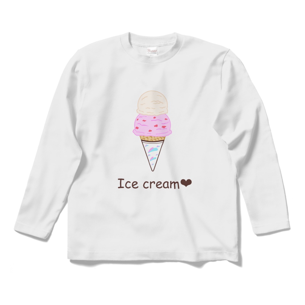 アイスクリーム ICE CREAM トレーナー ロングTシャツ - Tシャツ