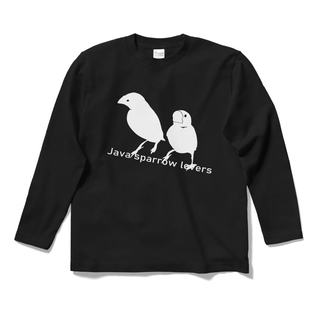 文鳥好きさん《Java sparrow lovers》ロングTシャツ
