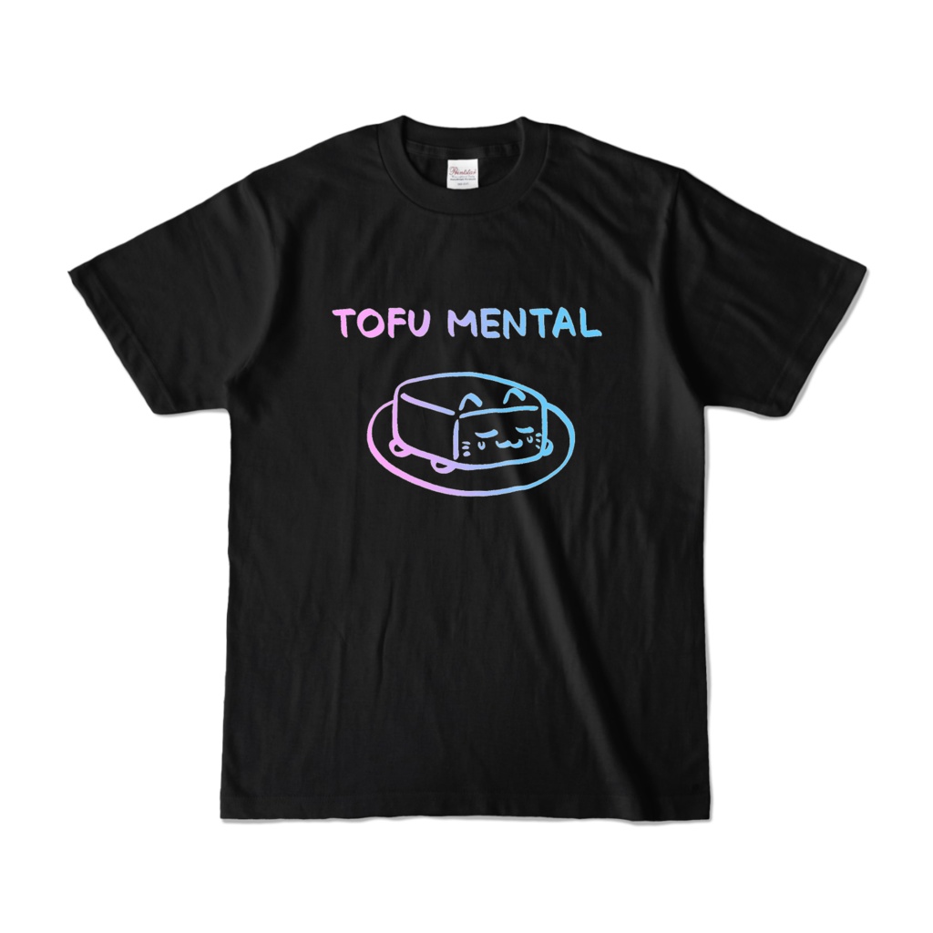 TOFU MENTAL CAT 《とうふメンタルねこ》パステルカラー Tシャツ