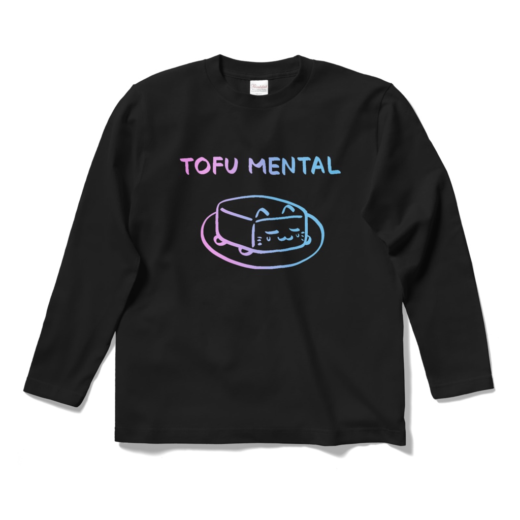 TOFU MENTAL CAT 《とうふメンタルねこ》パステルカラー ロングTシャツ