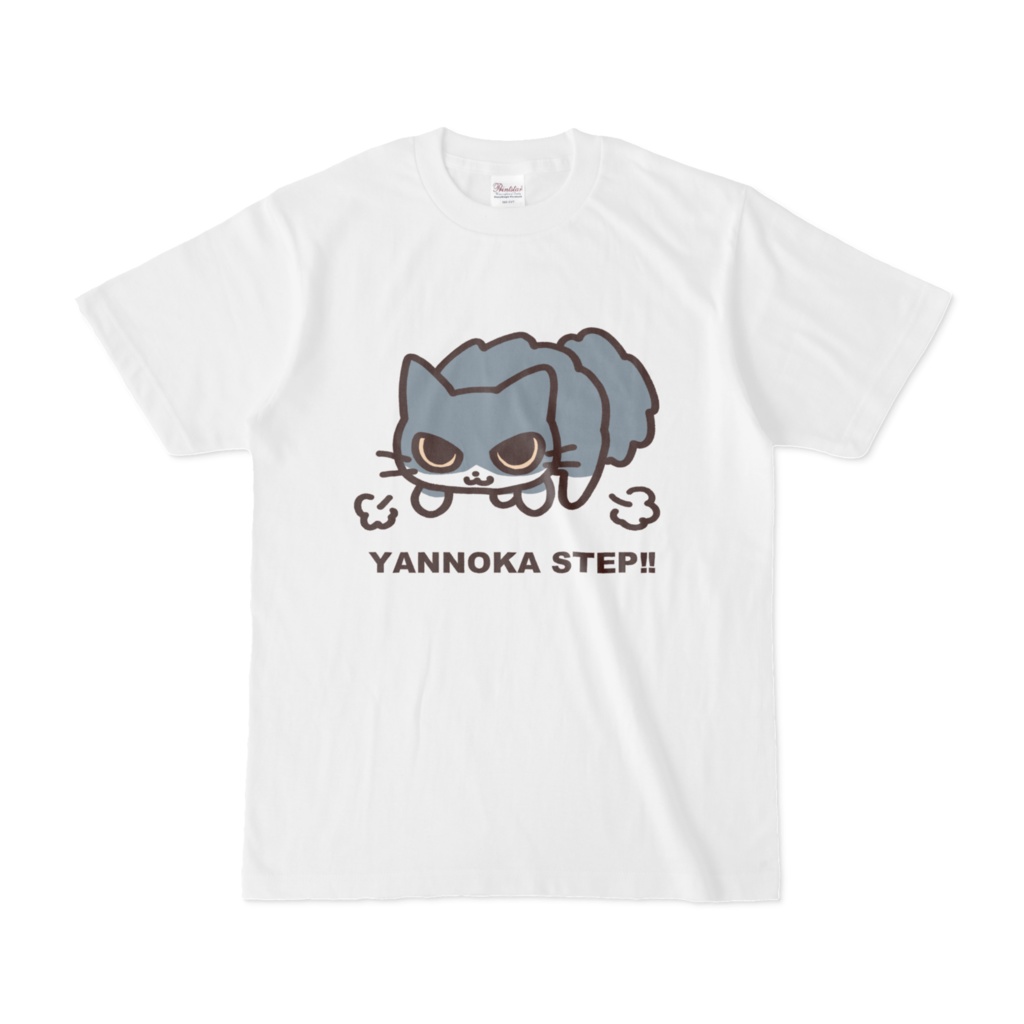 やんのかステップこねこ　[ハチワレver] Tシャツ