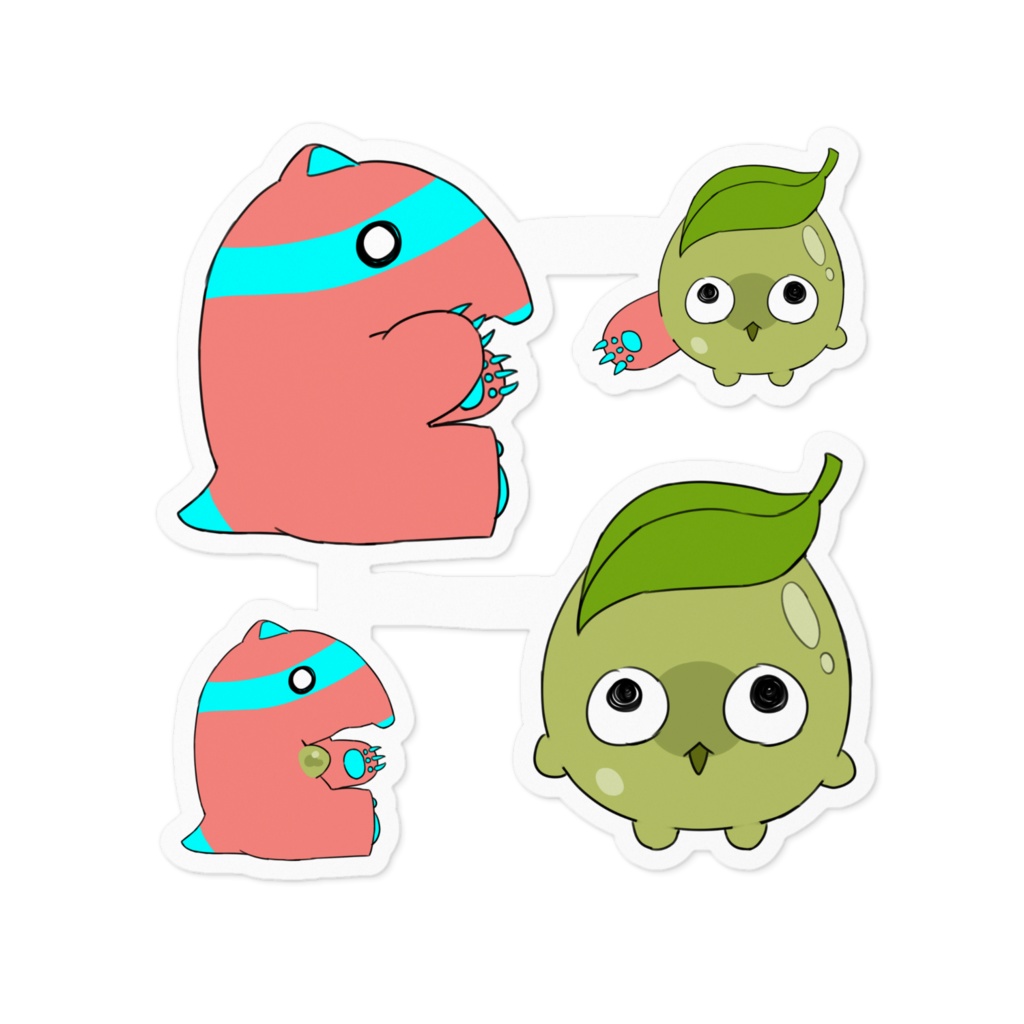 フォロワー概念かわいいステッカー