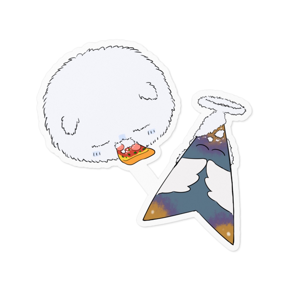 フォロワー概念かわいいステッカー