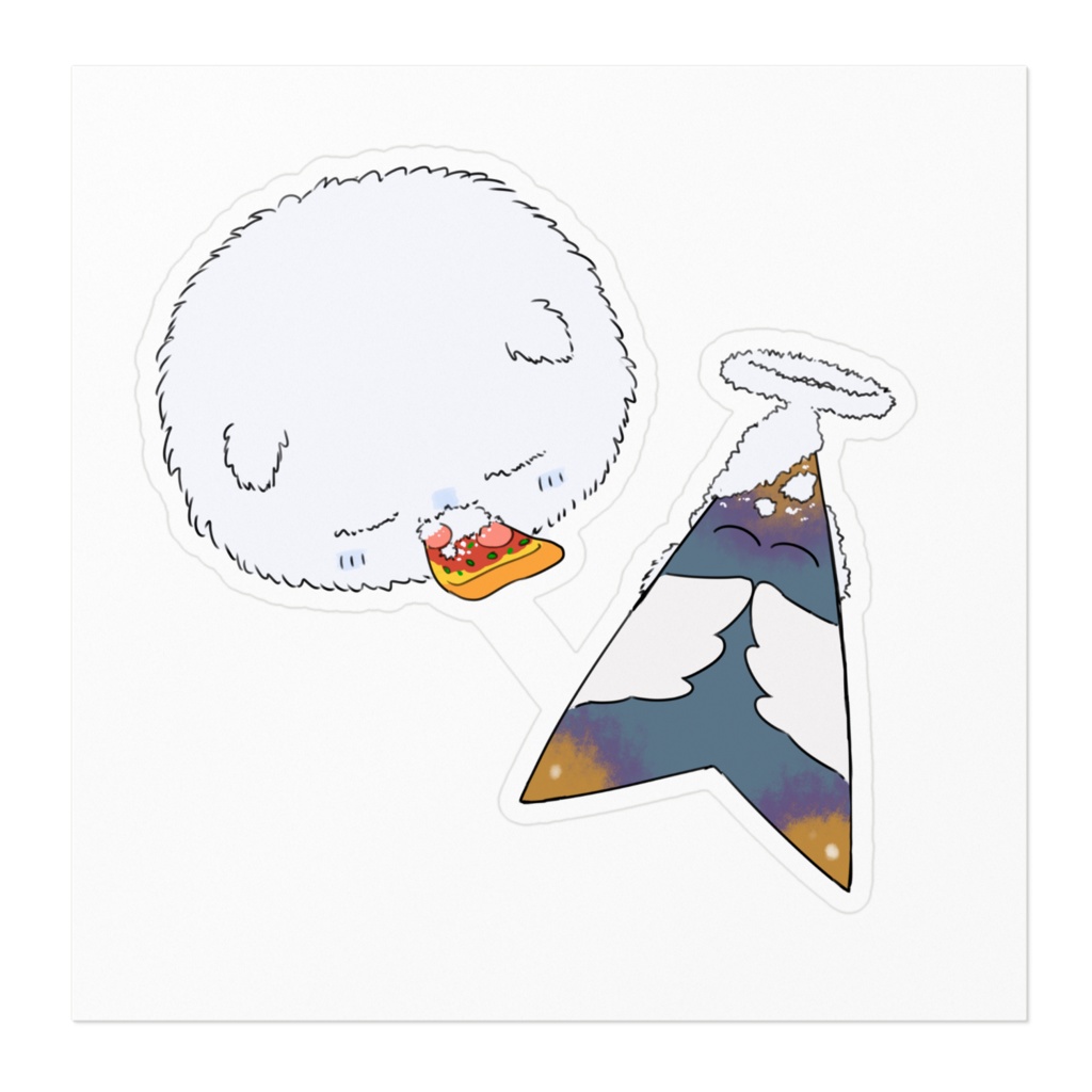 フォロワー概念かわいいステッカー